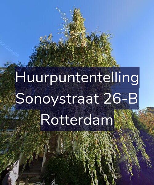 Foto gevel Huurpuntentelling voor Sonoystraat 26-B, Rotterdam