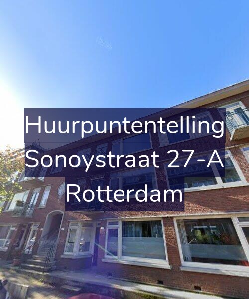 Foto gevel Huurpuntentelling voor Sonoystraat 27-A, Rotterdam