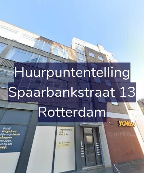 Foto gevel Huurpuntentelling voor Spaarbankstraat 13, Rotterdam
