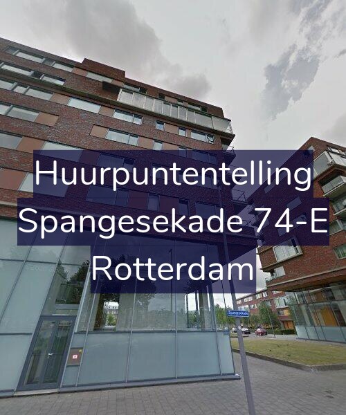 Foto gevel Huurpuntentelling voor Spangesekade 74-E, Rotterdam