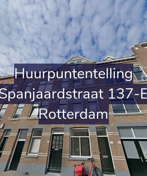 Foto gevel Huurpuntentelling voor Spanjaardstraat 137-E, Rotterdam