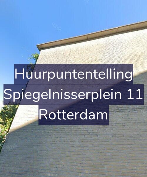 Foto gevel Huurpuntentelling voor Spiegelnisserplein 11, Rotterdam