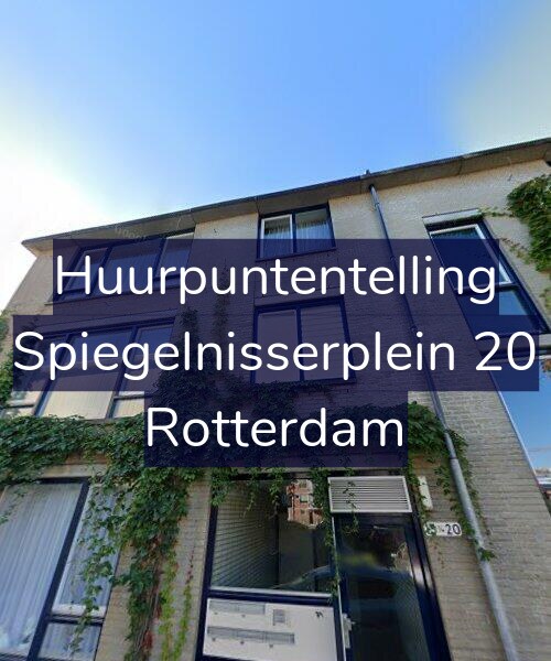Foto gevel Huurpuntentelling voor Spiegelnisserplein 20, Rotterdam