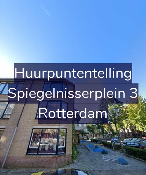 Foto gevel Huurpuntentelling voor Spiegelnisserplein 3, Rotterdam
