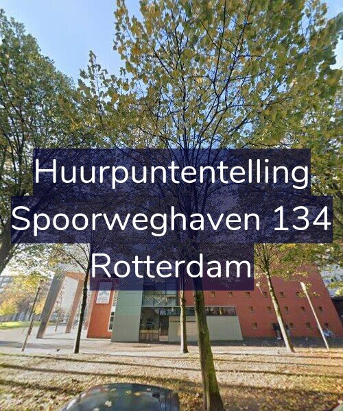 Foto gevel Huurpuntentelling voor Spoorweghaven 134, Rotterdam