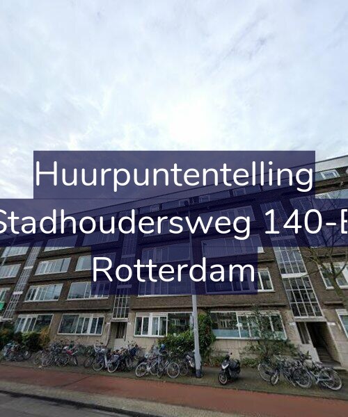Foto gevel Huurpuntentelling voor Stadhoudersweg 140-B, Rotterdam