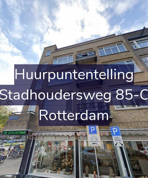 Foto gevel Huurpuntentelling voor Stadhoudersweg 85-C, Rotterdam