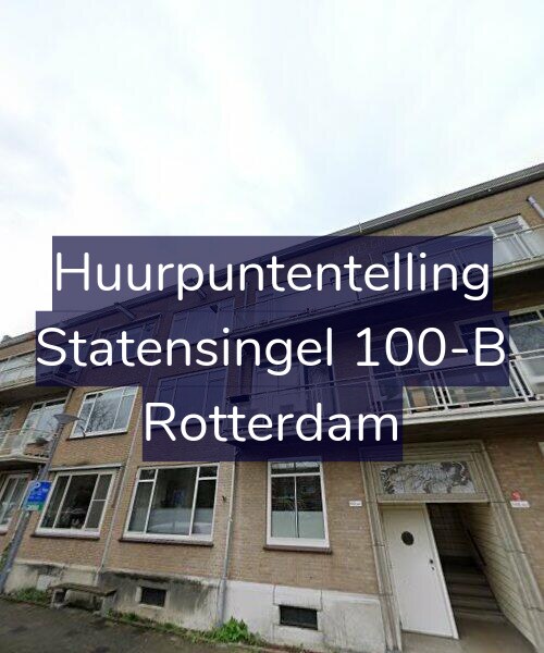 Foto gevel Huurpuntentelling voor Statensingel 100-B, Rotterdam