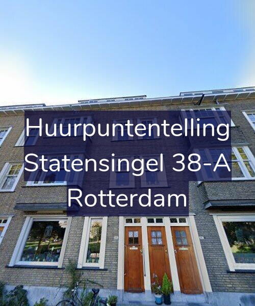 Foto gevel Huurpuntentelling voor Statensingel 38-A, Rotterdam