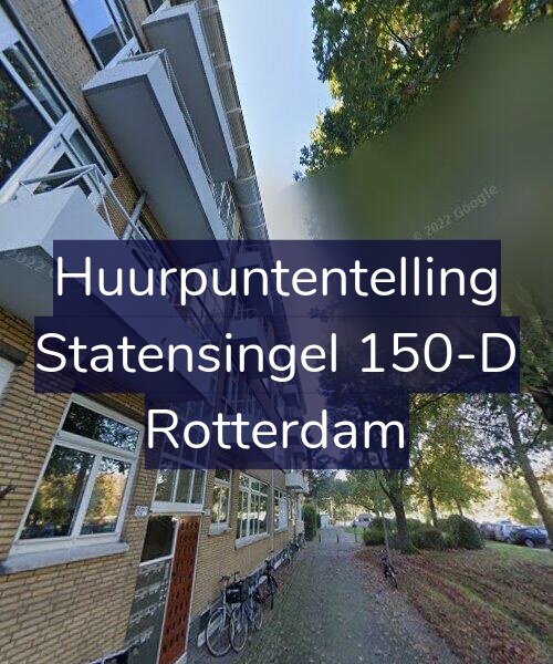 Foto gevel Huurpuntentelling voor Statensingel 150-D, Rotterdam