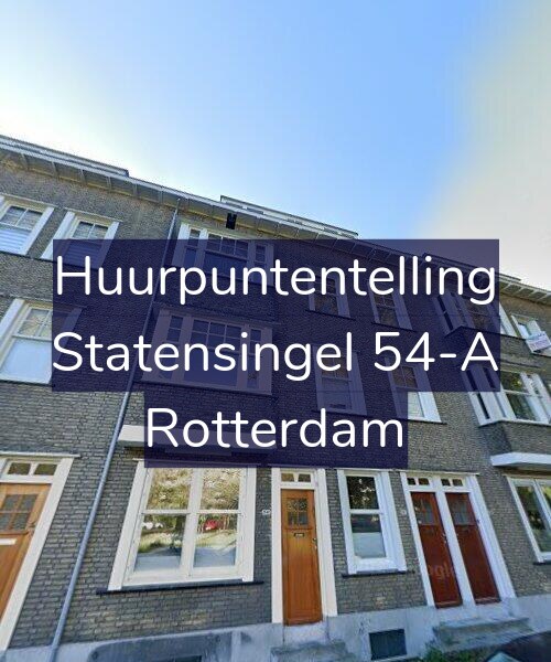 Foto gevel Huurpuntentelling voor Statensingel 54-A, Rotterdam