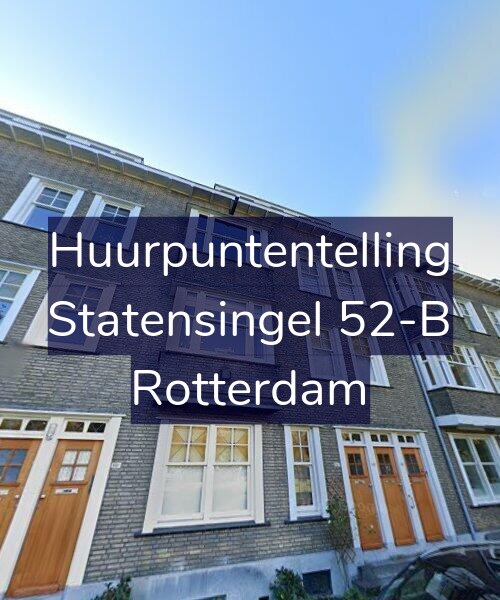 Foto gevel Huurpuntentelling voor Statensingel 52-B, Rotterdam