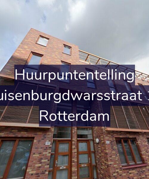 Foto gevel Huurpuntentelling voor Struisenburgdwarsstraat 189, Rotterdam