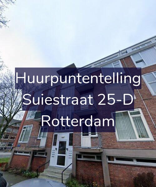 Foto gevel Huurpuntentelling voor Suiestraat 25-D, Rotterdam