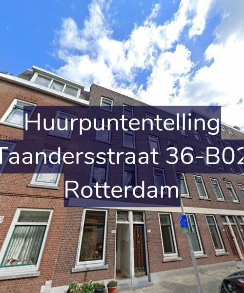Foto gevel Huurpuntentelling voor Taandersstraat 36-B02, Rotterdam
