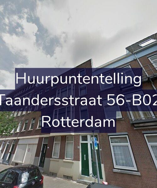 Foto gevel Huurpuntentelling voor Taandersstraat 56-B02, Rotterdam