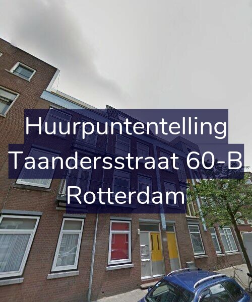 Foto gevel Huurpuntentelling voor Taandersstraat 60-B, Rotterdam