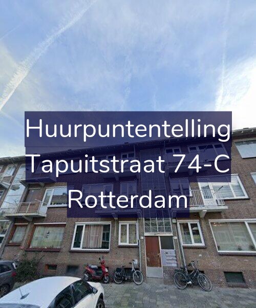 Foto gevel Huurpuntentelling voor Tapuitstraat 74-C, Rotterdam