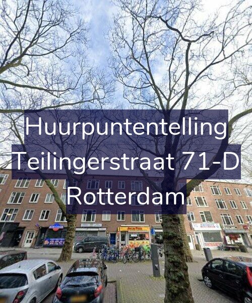 Foto gevel Huurpuntentelling voor Teilingerstraat 71-D, Rotterdam