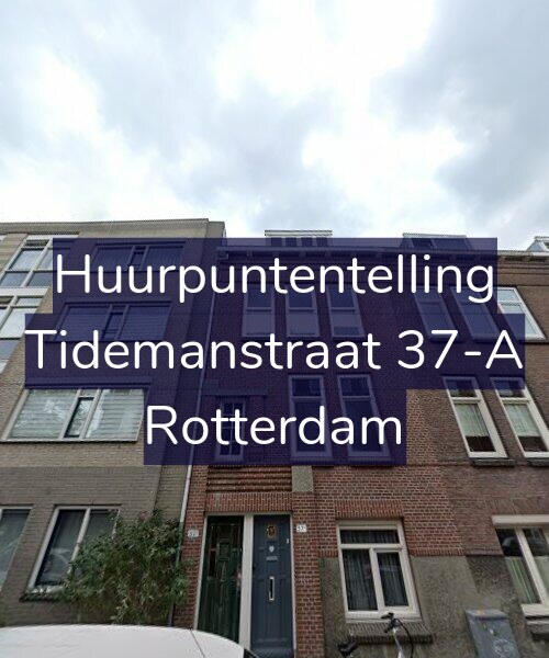 Foto gevel Huurpuntentelling voor Tidemanstraat 37-A, Rotterdam