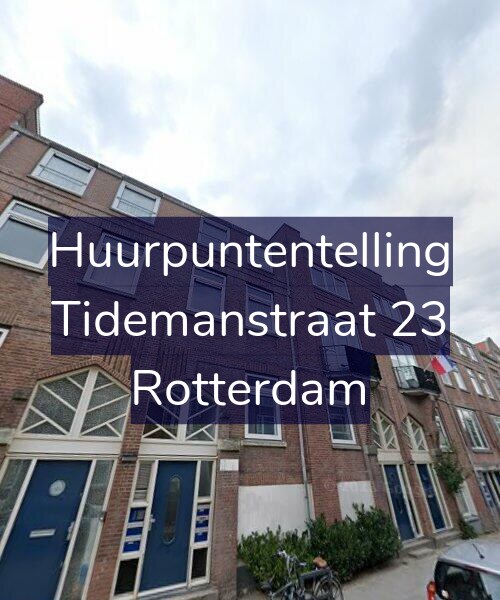 Foto gevel Huurpuntentelling voor Tidemanstraat 23, Rotterdam