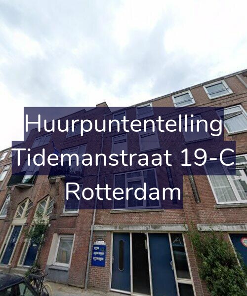 Foto gevel Huurpuntentelling voor Tidemanstraat 19-C, Rotterdam