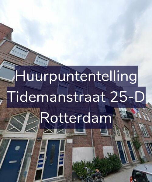 Foto gevel Huurpuntentelling voor Tidemanstraat 25-D, Rotterdam
