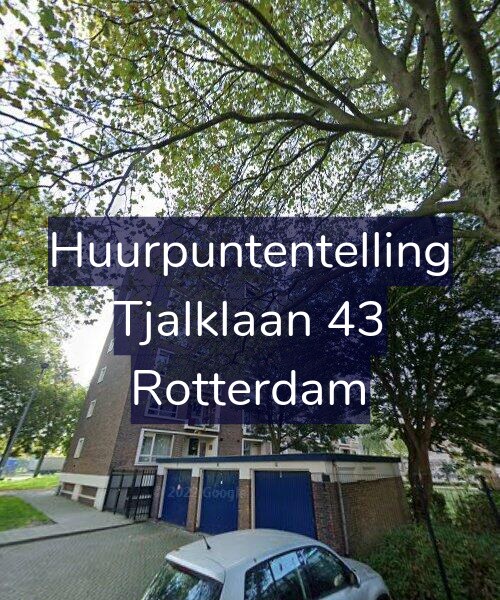Foto gevel Huurpuntentelling voor Tjalklaan 43, Rotterdam