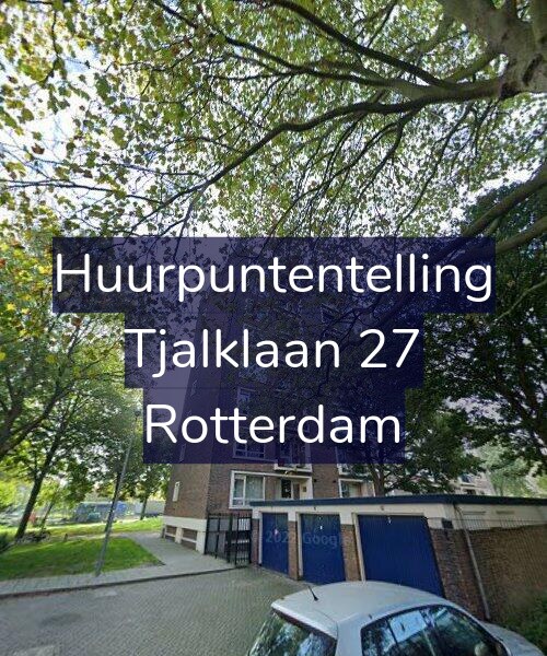 Foto gevel Huurpuntentelling voor Tjalklaan 27, Rotterdam