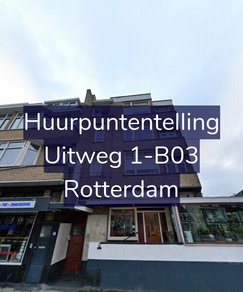 Foto gevel Huurpuntentelling voor Uitweg 1-B03, Rotterdam