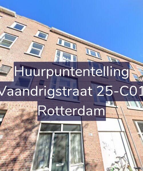 Foto gevel Huurpuntentelling voor Vaandrigstraat 25-C01, Rotterdam