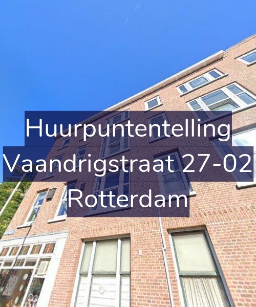 Foto gevel Huurpuntentelling voor Vaandrigstraat 27-02, Rotterdam