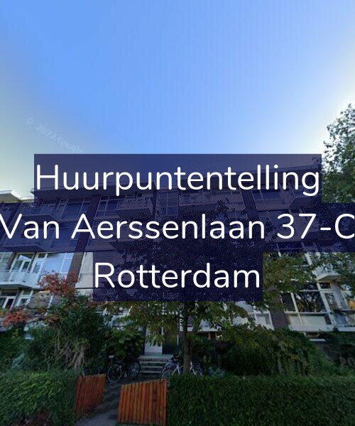 Foto gevel Huurpuntentelling voor Van Aerssenlaan 37-C, Rotterdam