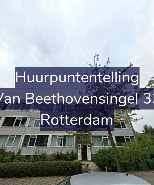 Foto gevel Huurpuntentelling voor Van Beethovensingel 33, Rotterdam