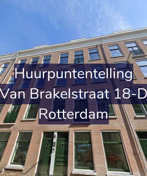 Foto gevel Huurpuntentelling voor Van Brakelstraat 18-D, Rotterdam