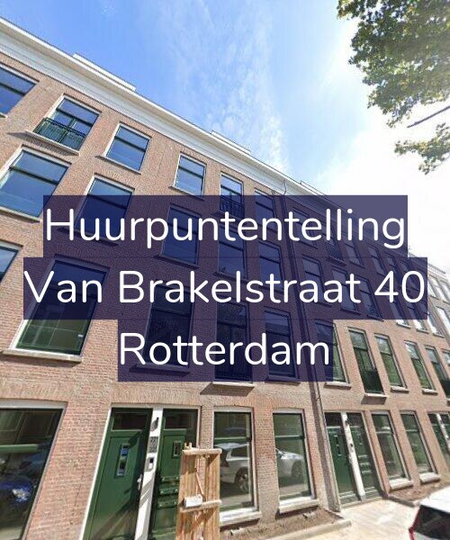 Foto gevel Huurpuntentelling voor Van Brakelstraat 40, Rotterdam