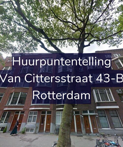 Foto gevel Huurpuntentelling voor Van Cittersstraat 43-B, Rotterdam