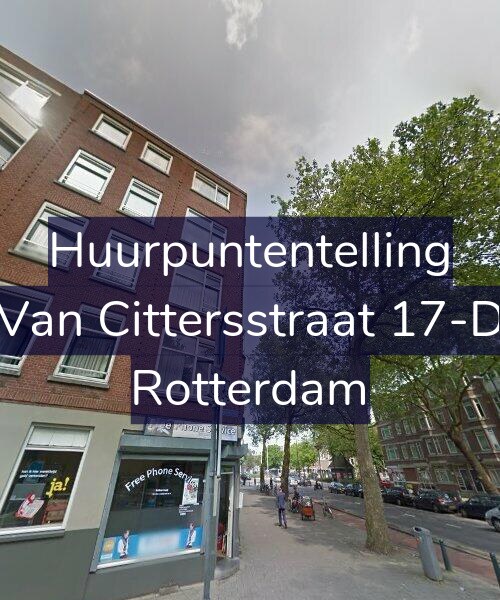 Foto gevel Huurpuntentelling voor Van Cittersstraat 17-D, Rotterdam