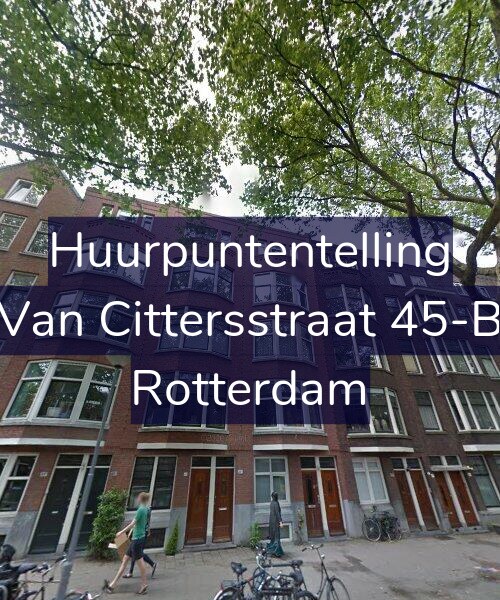 Foto gevel Huurpuntentelling voor Van Cittersstraat 45-B, Rotterdam