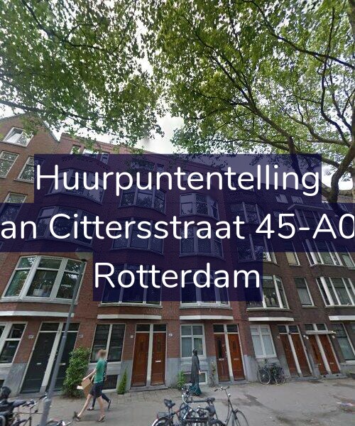 Foto gevel Huurpuntentelling voor Van Cittersstraat 45-A02, Rotterdam