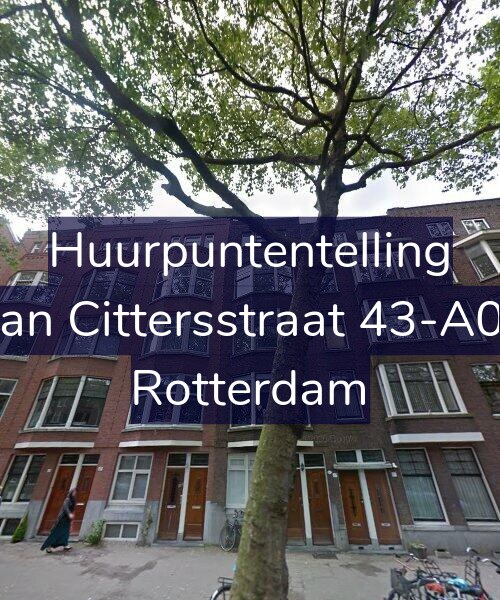 Foto gevel Huurpuntentelling voor Van Cittersstraat 43-A02, Rotterdam