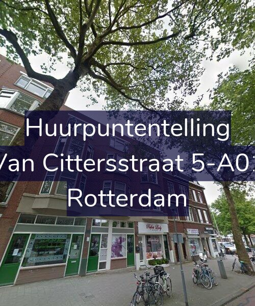 Foto gevel Huurpuntentelling voor Van Cittersstraat 5-A01, Rotterdam