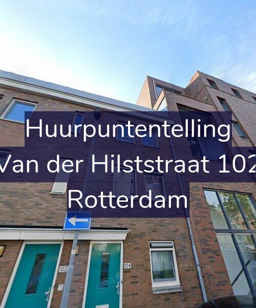 Foto gevel Huurpuntentelling voor Van der Hilststraat 102, Rotterdam