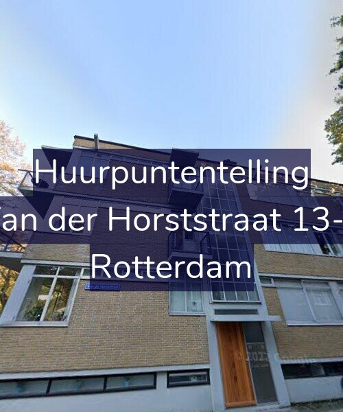Foto gevel Huurpuntentelling voor Van der Horststraat 13-E, Rotterdam