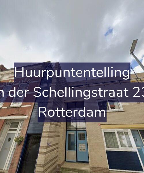 Foto gevel Huurpuntentelling voor Van der Schellingstraat 23-B, Rotterdam