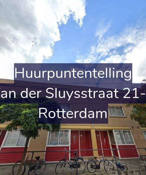 Foto gevel Huurpuntentelling voor Van der Sluysstraat 21-B, Rotterdam