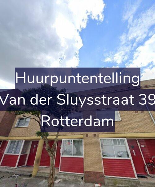 Foto gevel Huurpuntentelling voor Van der Sluysstraat 39, Rotterdam