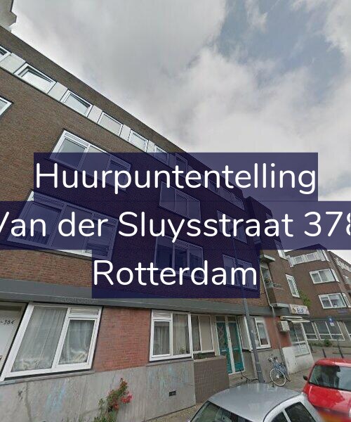 Foto gevel Huurpuntentelling voor Van der Sluysstraat 378, Rotterdam