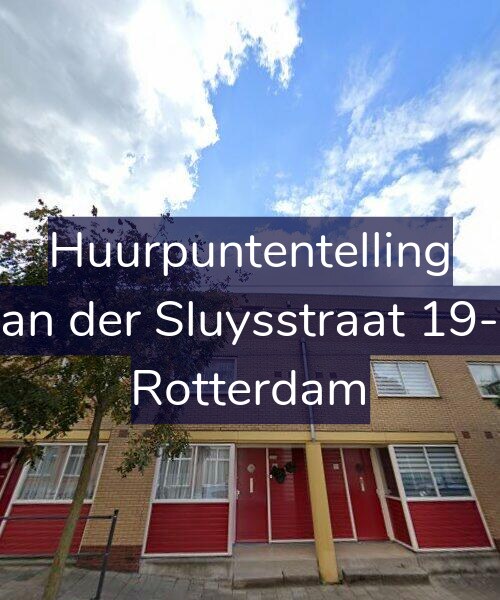 Foto gevel Huurpuntentelling voor Van der Sluysstraat 19-A, Rotterdam