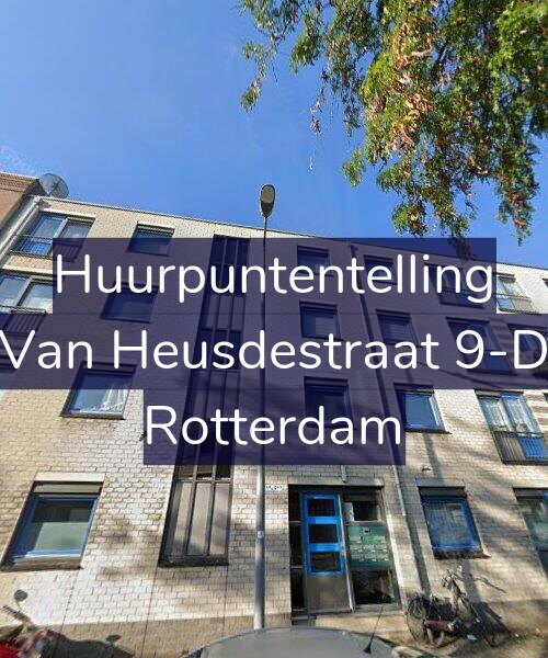 Foto gevel Huurpuntentelling voor Van Heusdestraat 9-D, Rotterdam